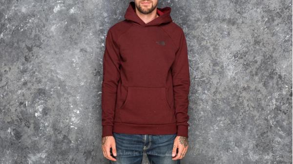 The North Face Raglan Red Box Hoodie Cardinal Dark Heather