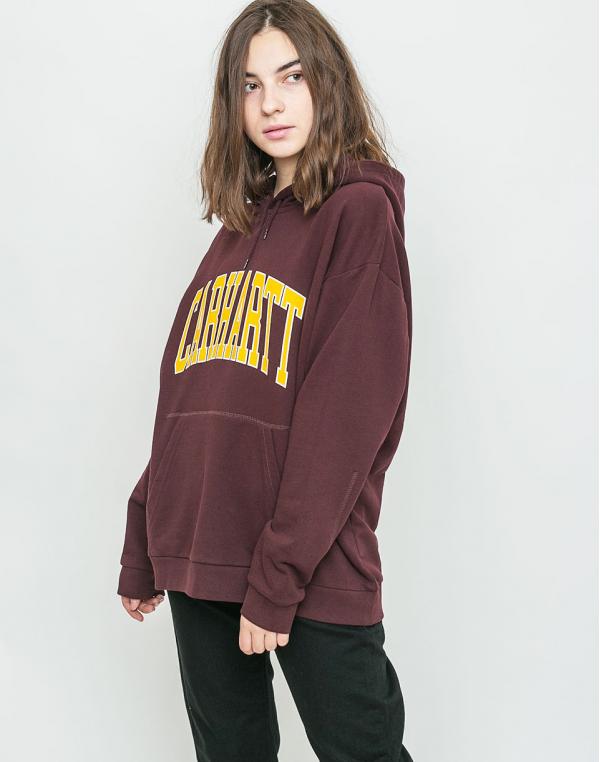 Mikina Carhartt WIP Hooded Division Damson
