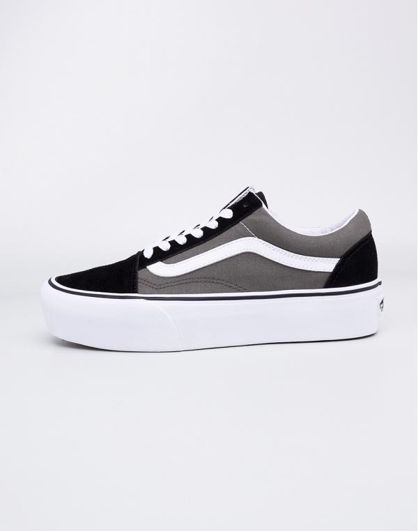 Sneakers - tenisky Vans Old Skool Platform Grapeleaf/True White