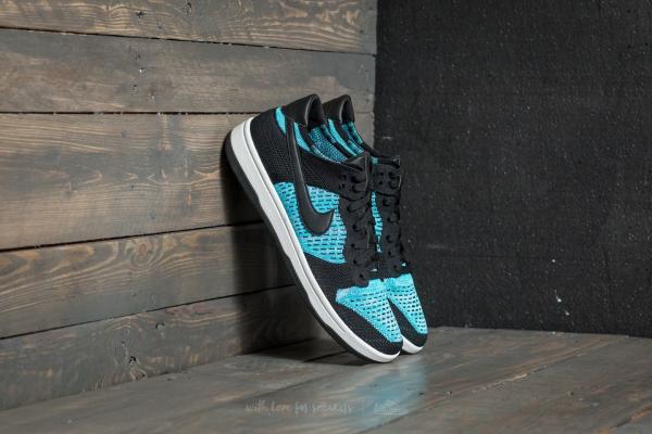 Nike Dunk Flyknit Black/ Chlorine Blue