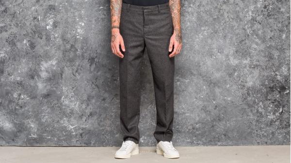 WOOD WOOD Temple Trousers Grey Melange