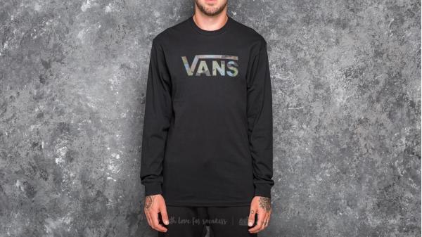 Vans Classic Logo Fill Longsleeve Tee Black/ Camo