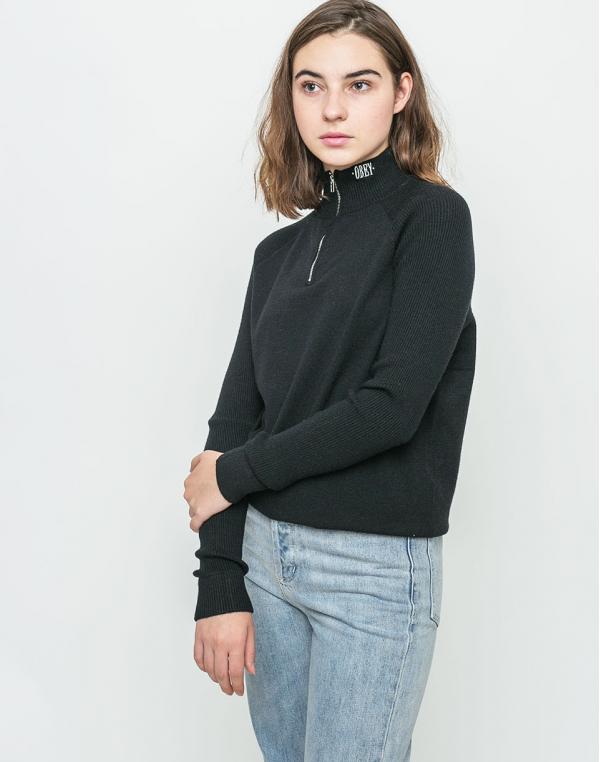 Rolák Obey Binx Mock Zip Black