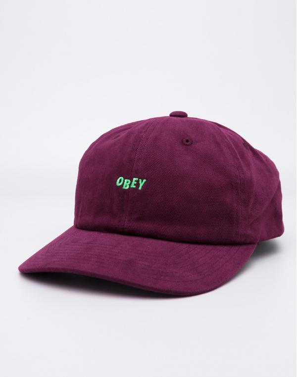 Dad cap Obey Cutty 6 Panel Eggplant
