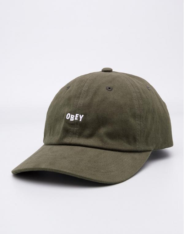Dad cap Obey Jumble Bar III 6 Panel Army