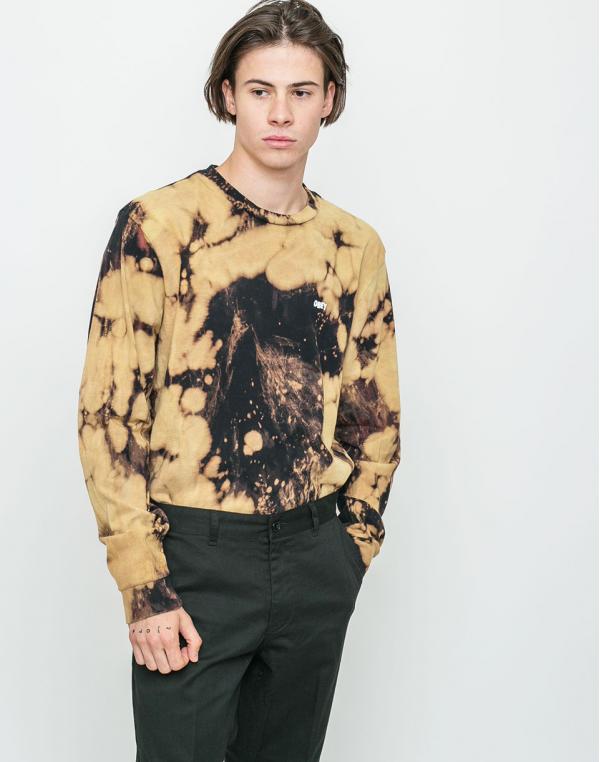 Logo tee Obey Jumble LO - FI Bleach Spill