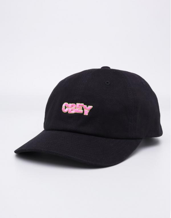 Dad cap Obey Ripped 6 Panel Black