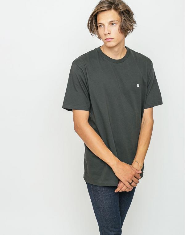 Logo tee Carhartt WIP Madison Duck Asphalt / Wax