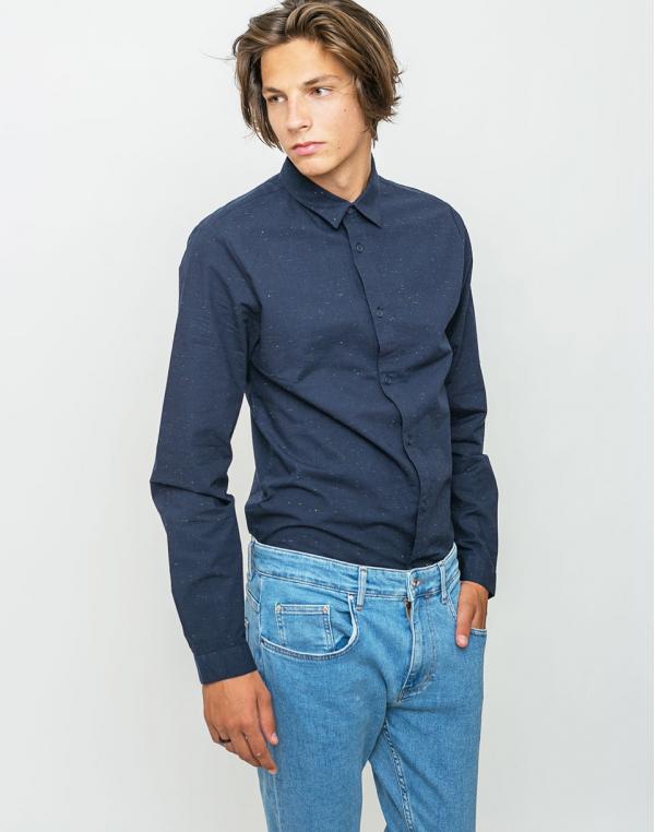 Košile RVLT Shirt navy