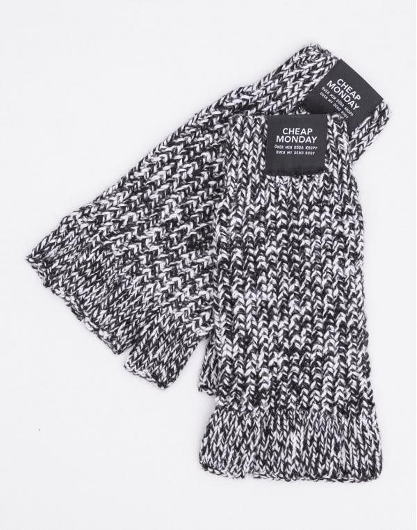 Rukavice Cheap Monday Skull Fingerless Salt&pepper