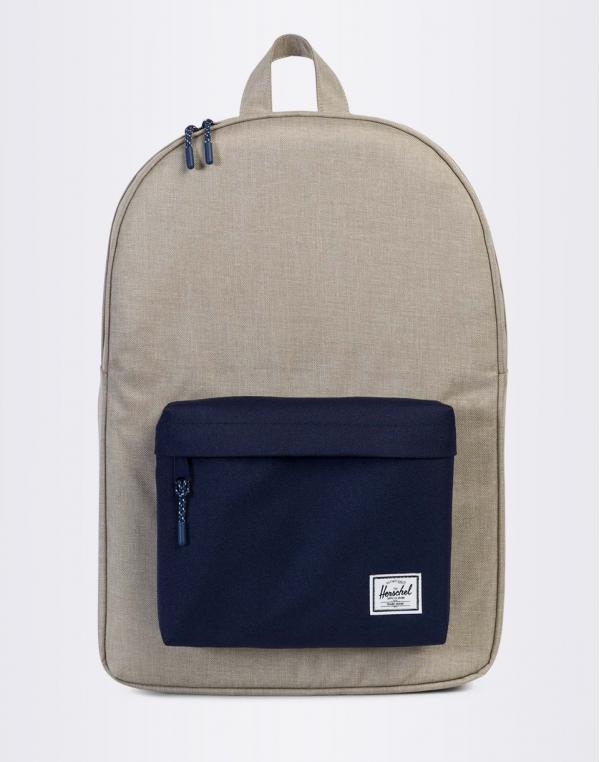 Batoh Herschel Supply Classic Light Khaki Crosshatch / Peacoat