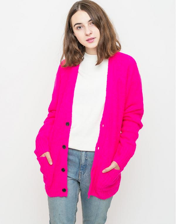 Cardigan Cheap Monday Deception Neon Pink