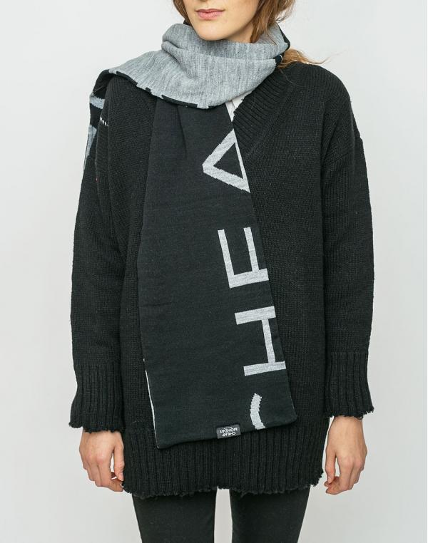 Šála Cheap Monday Cheap Scarf CM Black / Grey Melange