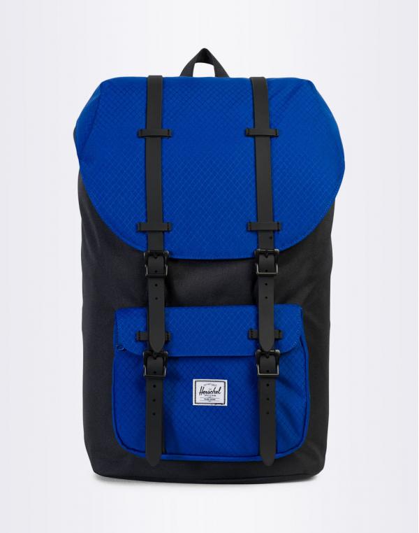 Batoh Herschel Supply Little America Black / Surf the Web / Black Rubber