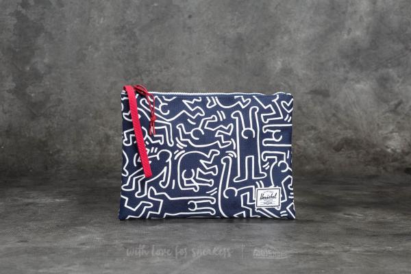 Herschel Supply Co. Network Large Pouch Peacoat Keith Haring
