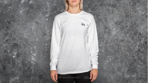 Stüssy Basic Longsleeve Tee White