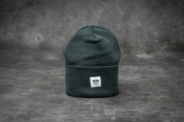 WOOD WOOD Gerald Tall Beanie Dark Green