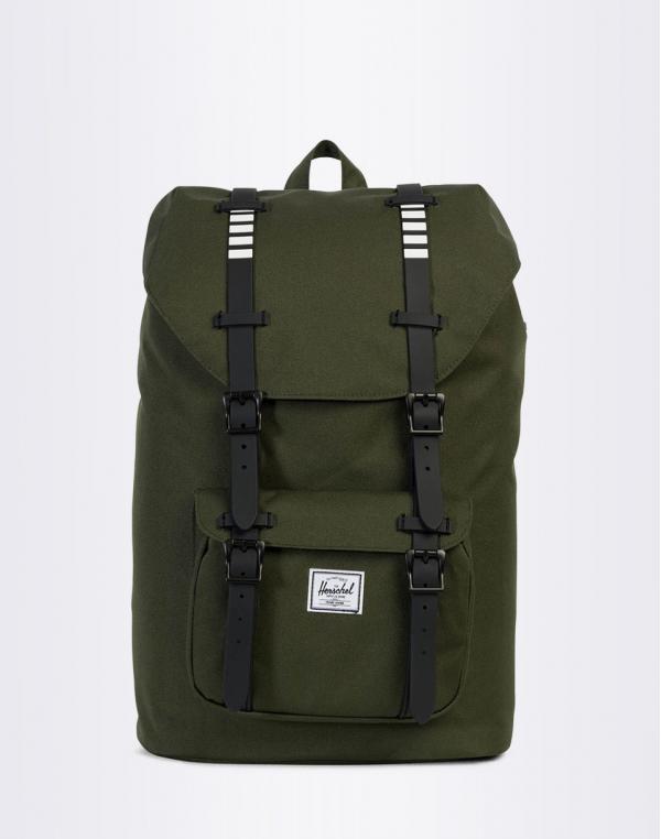 Batoh Herschel Supply Little America Mid-Volume Forest Night / Black Rubber / White Inset