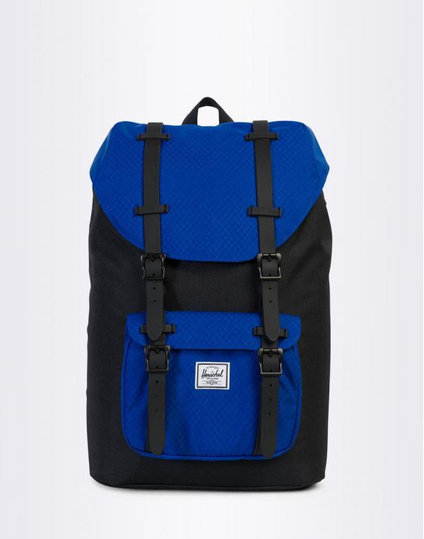 Batoh Herschel Supply Little America Mid-Volume Black / Surf the Web / Black Rubber