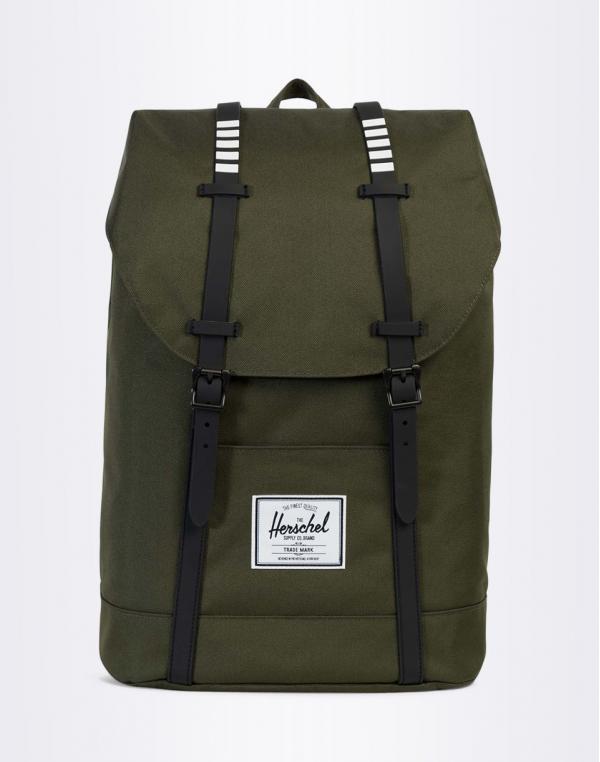 Batoh Herschel Supply Retreat Forest Night / Black Rubber / White Inset