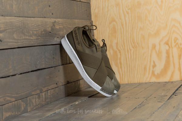 adidas Superstar SlipOn Trace Olive/ Trace Olive/ Ftw White