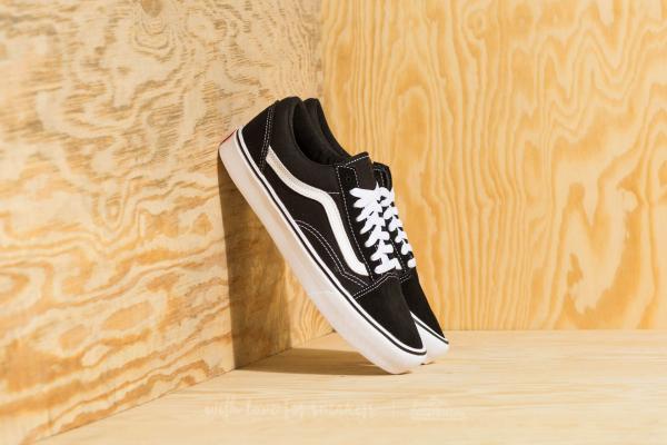 Vans Old Skool Lite (Suede/ Canvas) Black/ White