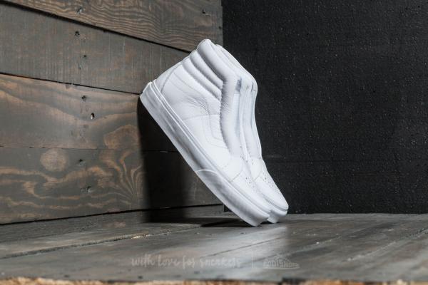 Vans Sk8-Hi Reissue Laceless (Leather) True White