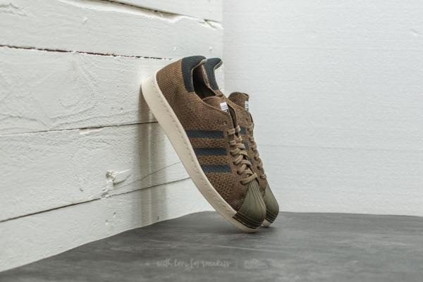 adidas Superstar 80s Primeknit Trace Olive/ Core Black/ Trace Cargo