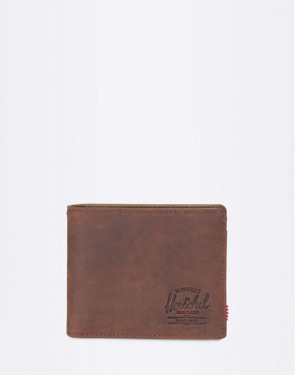 Peněženka Herschel Supply Hank + Coin Leather RFID Nubuck Leather