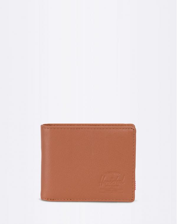 Herschel Supply Hank Leather RFID Tan Pebbled Leather