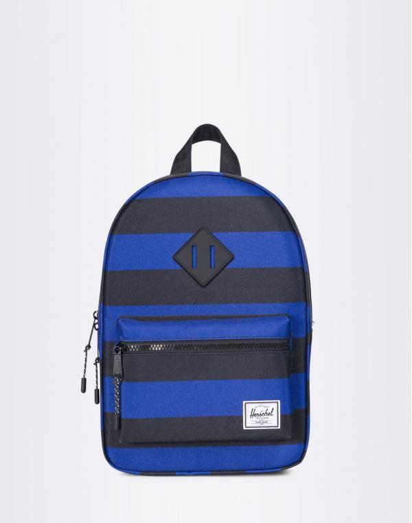 Herschel Supply Heritage Kids Black/Surf the Web Stripes
