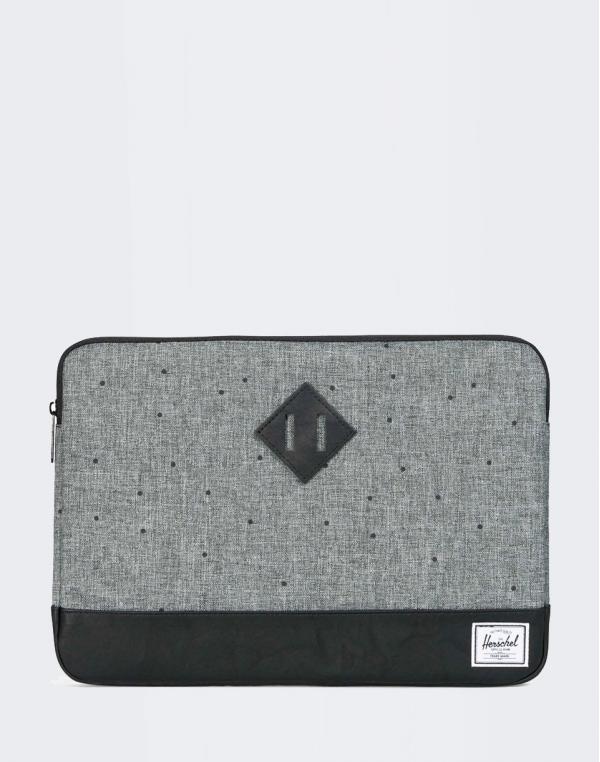Na počítač Herschel Supply Heritage Sleeve for 13 inch Macbook Scattered Raven Crosshatch/Black Synthetic Leather