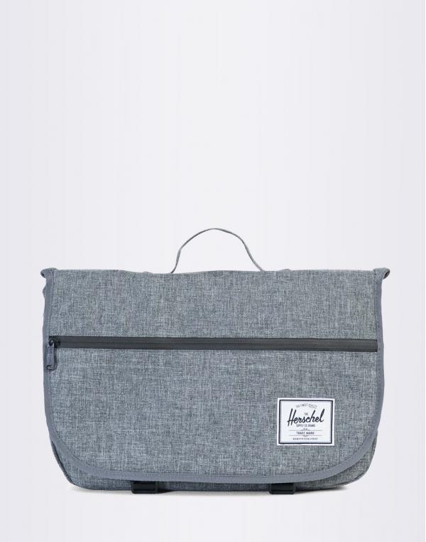 Herschel Supply Pop Quiz Messenger Raven Crosshatch