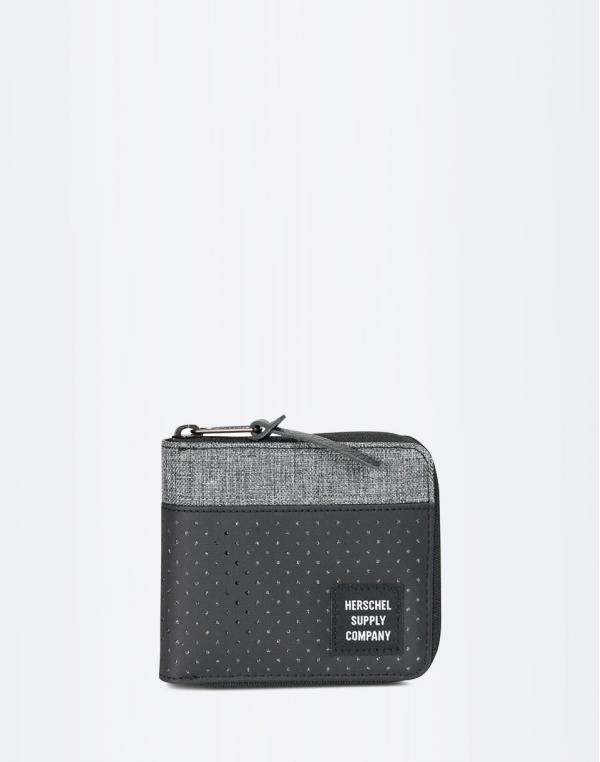 Peněženka Herschel Supply Walt RFID Black/Raven Crosshatch