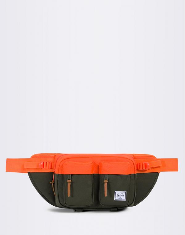 Ledvinka Herschel Supply Eighteen Forest Night / Vermillion Orange