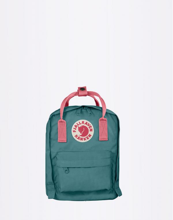 Fjällräven Kanken Kids Frost Green/Peach Pink