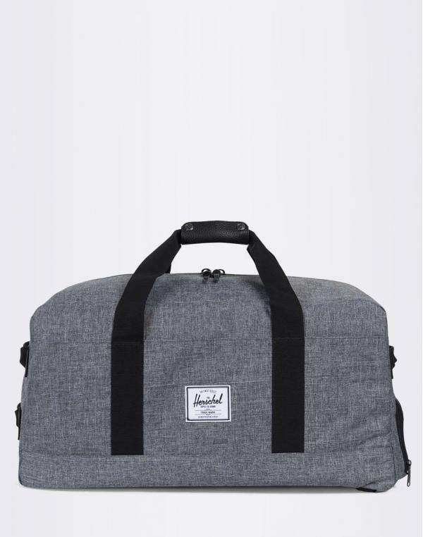 Batoh Herschel Supply Outfitter Raven Crosshatch / Black Pebbled Leather