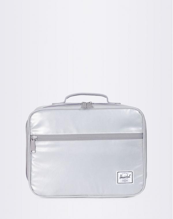 Herschel Supply Pop Quiz Lunchbox Silver Reflective