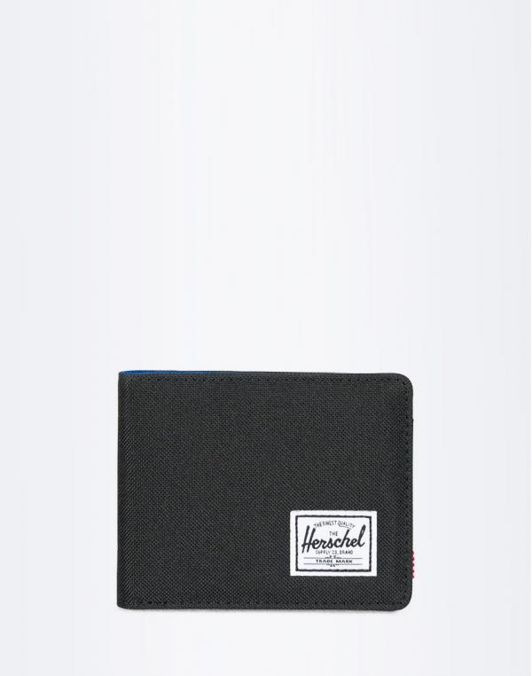 Peněženka Herschel Supply Roy + Coin RFID Black/Surf the Web