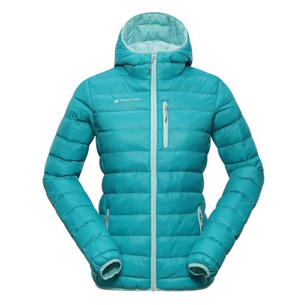 ALPINE PRO BEATRIX ZELENÁ / TYRKYSOVĚ ZELENÁ Dámská Bunda S
