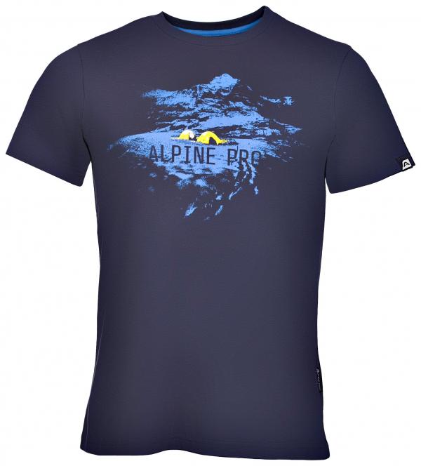 ALPINE PRO UNEG 4 MODRÁ / TYRKYSOVĚ MODRÁ Pánské Triko XXL