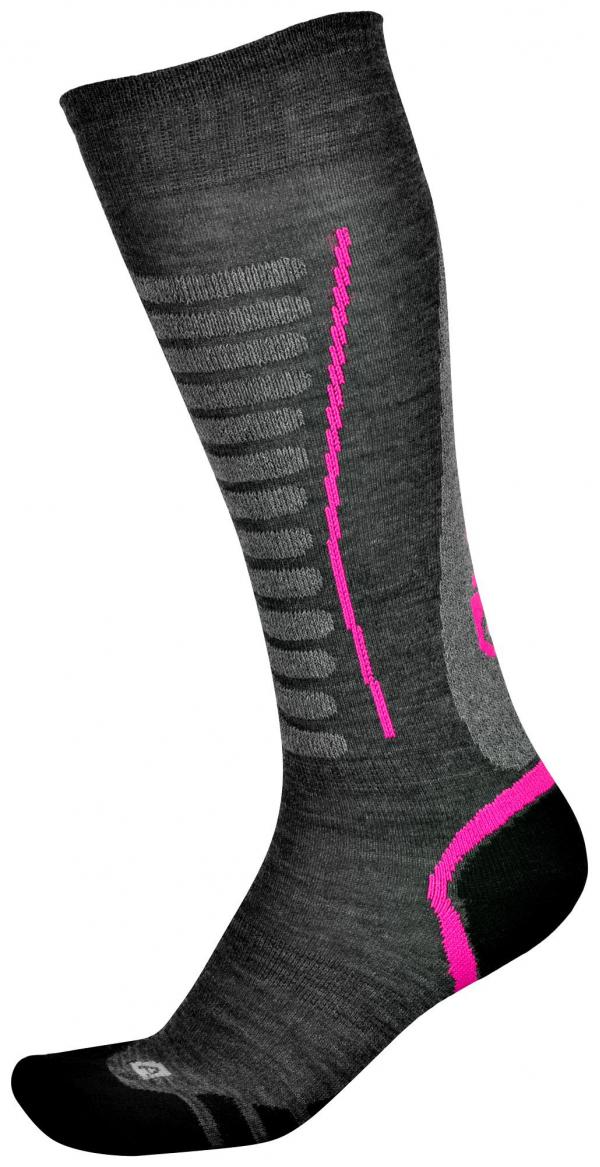 ALPINE PRO NELL RŮŽOVÁ / FIALOVÁ Unisex Ponožky L