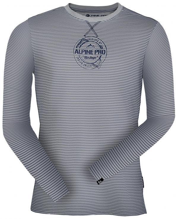 ALPINE PRO PERKOS 3 NEUTRÁLNÍ / ZEMITÁ Pánské Triko S
