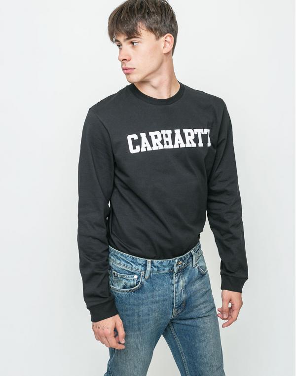 Logo tee Carhartt WIP College Black / White