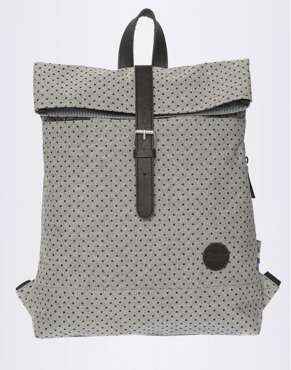 Enter Fold Top Melange Black/Black PolkaDot 16l