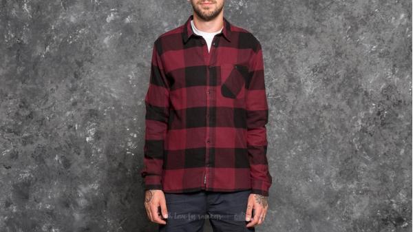 Cheap Monday Give Shirt Darkest Red/ Black
