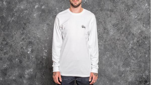 Stüssy Basic Longsleeve Tee White
