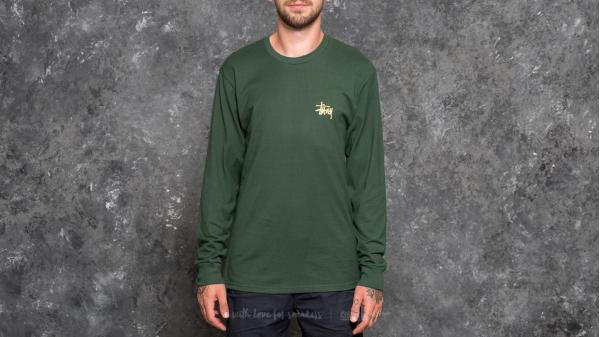 Stüssy Basic Longsleeve Tee Dark Forest