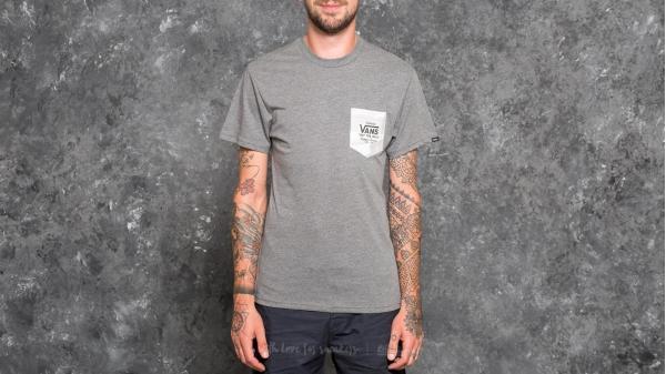 Vans Print Box Pocket Tee Heather Grey-White Camo