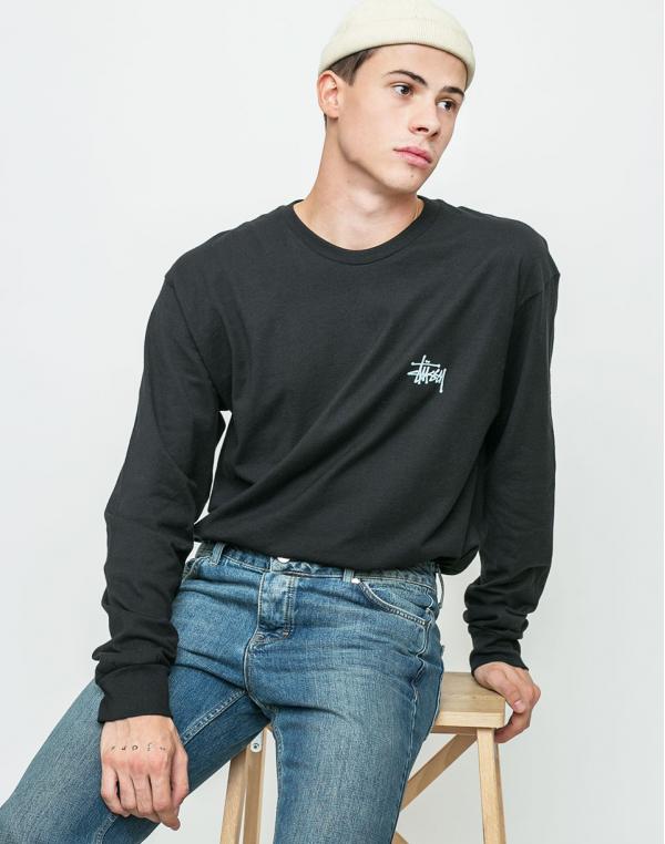 Logo tee Stussy Basic Black
